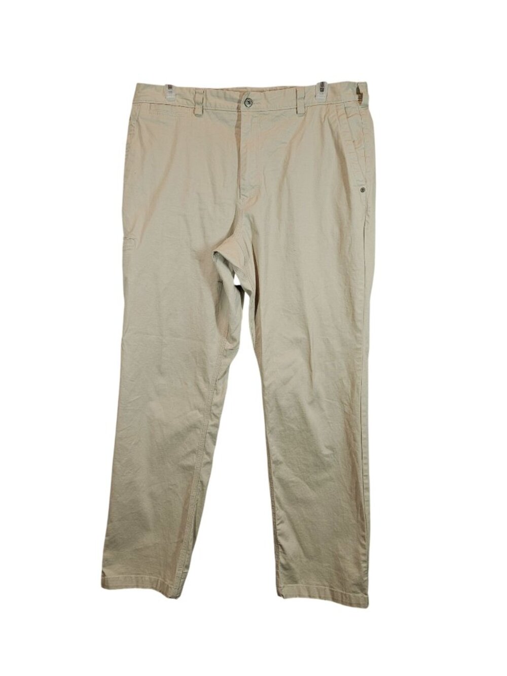Duluth Trading Co Flex Ballroom Khakis Beige Mens 38x34 Pants rugged office